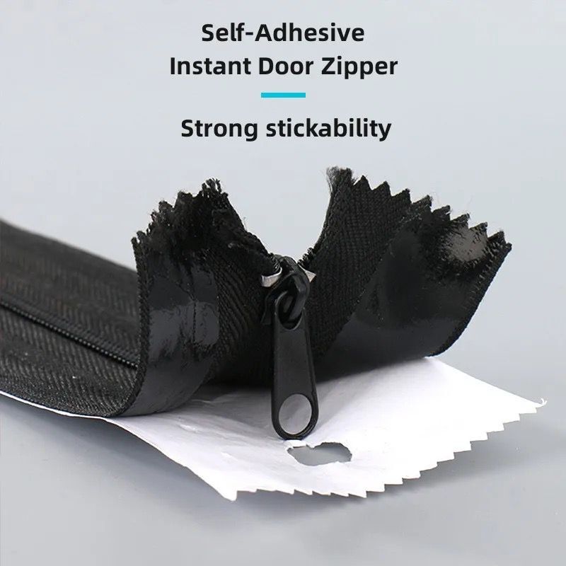 Adhesive Zippers Black