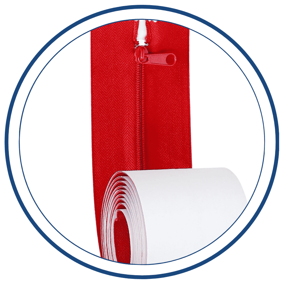 Adhesive Zippers