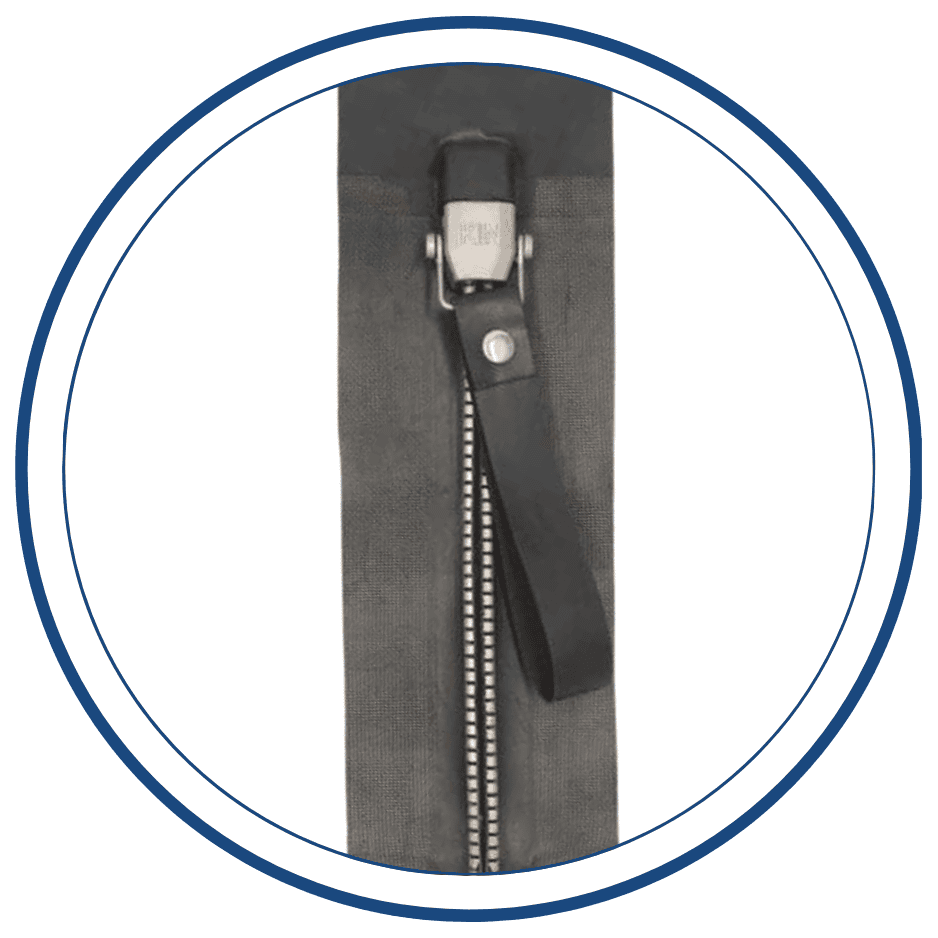 Air Tight Metal Zippers