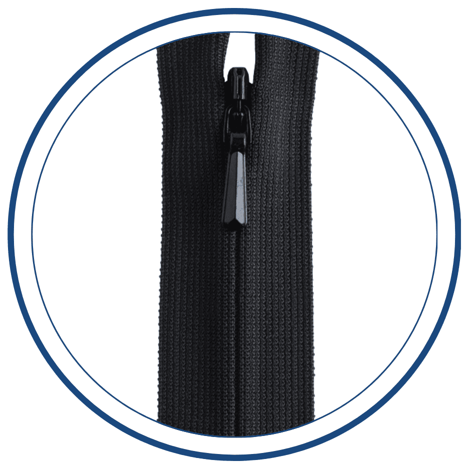 Invisible Concealed Zippers