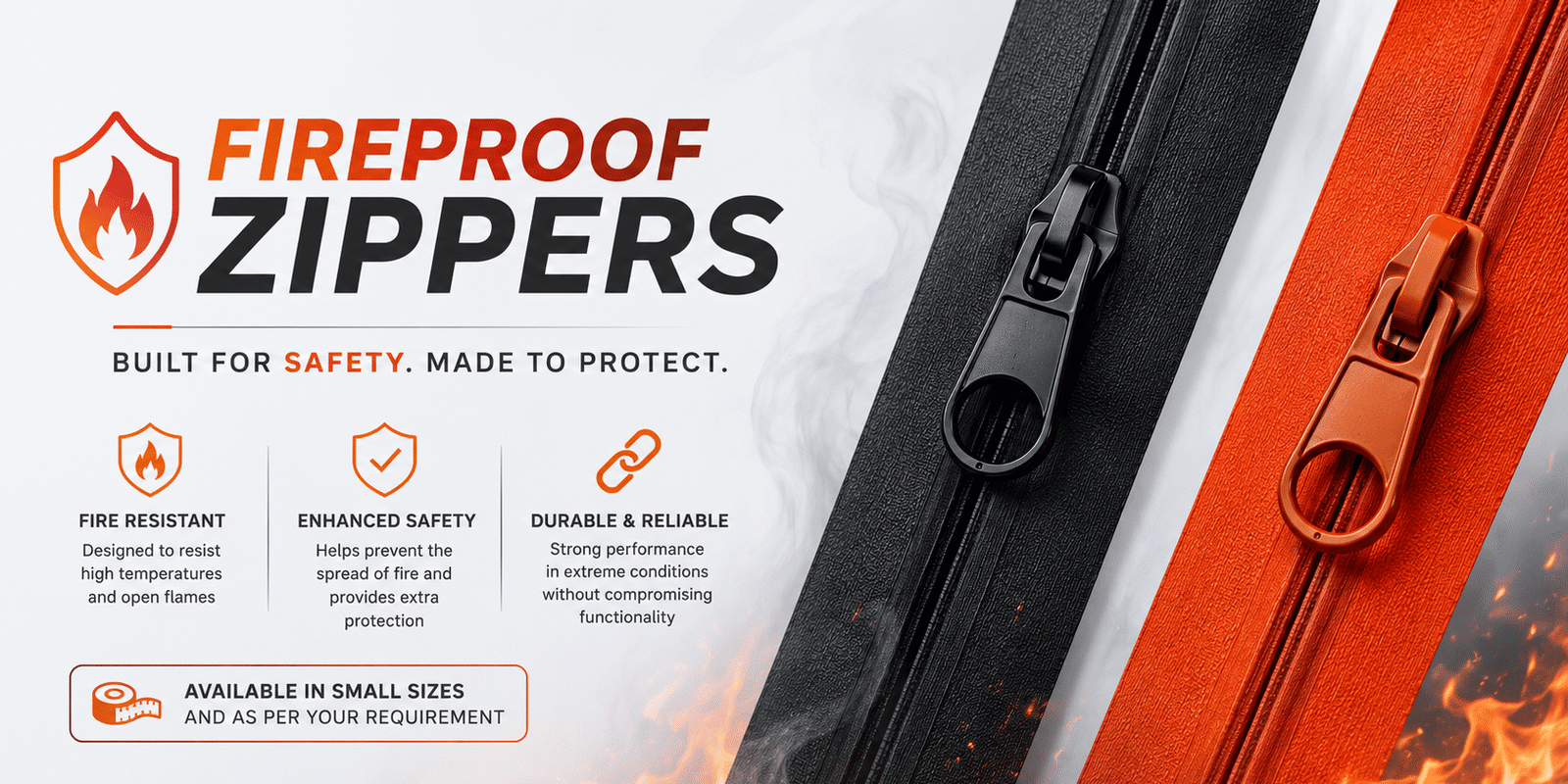 Fireproof Zippers